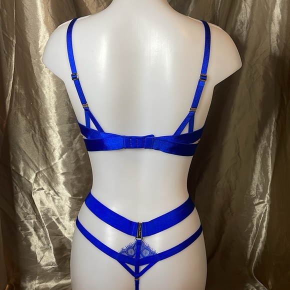 Honey Birdette Electric Blue Morgan 3 PC Set - Picture 3 of 16